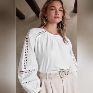 Banana Republic Lantern Sleeved Top